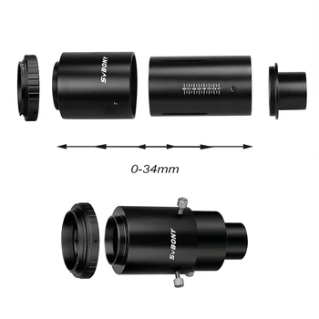 SVBONY SV187 Premennej Univerzálny Fotoaparát Adaptér Podporu Max 46 mm vonkajší Priemer Okulára pre SLR & DSLR Fotoaparát A Okulára