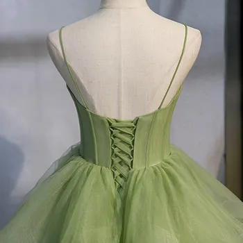 Svetlo leaf green vintage plesové šaty princezná cosplay divov stredoveké šaty Renesancie šaty queen Victoria Belle Loptu