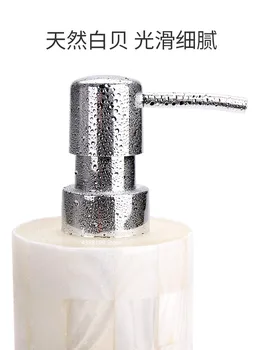 Svetlo luxusné shell kúpeľňa dodávky umývanie nastaviť kúpeľňa dekorácie, doplnky kefka držiak mydla lotion fľašu