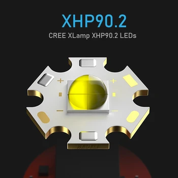Svetlé XHP90.2 najvýkonnejšie LED Baterka Pochodeň XHP90 Taktické Svietidlo Nabíjateľné USB Flash Light 18650 XHP50 LED Svietidlo