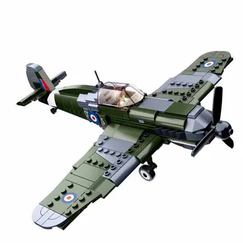 Svetovej Vojny Supermarine Spitfire Rovine Stavebné Bloky WW2 Vojenské Pazer Fighter Hračky Ako Vianočný Darček Pre Deti