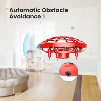 Svätý Kameň UFO Mini Drone Infraed Ručné Snímanie Lietadla Proti Kolízii Ručné RC Drone Pre Deti Vrtuľník Hračky