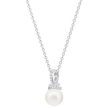 SWA 2019 Nádherné Nový Elegantný Lesklý Crystal Pearl Náhrdelník Módne Jednoduché dámske Šperky pre Mamu a Deň matiek Darček