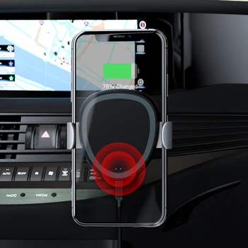 Swalle Nové 15W Auto Gravity Držiaka Telefónu Qi Rýchle Bezdrôtové Nabíjačky odvzdušňovací Gravitácie Auto Držiak Pre IPhone XS Huawei Samsung S10