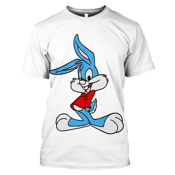 T-shirt 2020 muţi a ţeny 3D vytlačené T-shirt legrační karikatúra anime tričko Bugs Bunny grafické T-shirt short sleeve shirt
