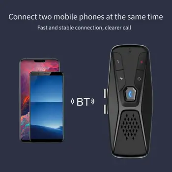 T823 Handsfree Bluetooth V5.0+EDR Wireless Jedno-tlačidlo na Prevádzku Auta hlasitý Odposluch Pre IPhone Android Dropship Hot