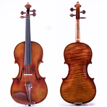 Tai je husle Guaelli 1741 profesionálne dospelých hudobný nástroj Plnej veľkosti 4/4 Prírodné akustické husle masívneho dreva smrek Javor