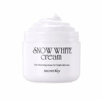 TAJNÝ KĽÚČ Snow White Cream 50g denný Krém na Tvár Starostlivosť o Pleť Hydratačný Zubov Napchať Zosvetlenie Pokožky Tváre Krém Kórea Kozmetické