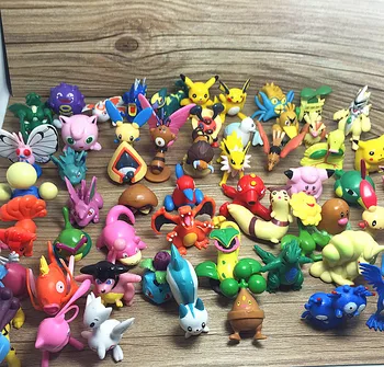 TAKARA TOMY Pokémon Pikachu 100KS 3~5 CM BEZ Opakovania Údaje Monster Model Kolekcie Model Bábiky Anime, Deti, Dieťa, Hračky, Darčeky