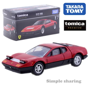Takara Tomy Tomica Premium Č. 17 Ferrari 512BB Auto Diecast 1/61 Miniatúrny Model Auta Zberateľstvo Hot Pop Hračky Pre Deti,