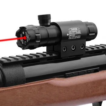 Taktické Laserový Zameriavač Dot Rozsah Red Dot Laserový Zameriavač Puška Zbraň Priestor pre 20 mm Železničnej Diaľkové Tlakový Spínač Lov Accessaries
