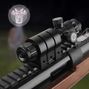 Taktické Laserový Zameriavač Dot Rozsah Red Dot Laserový Zameriavač Puška Zbraň Priestor pre 20 mm Železničnej Diaľkové Tlakový Spínač Lov Accessaries