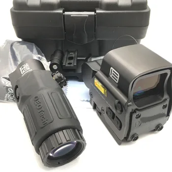 Taktické Red Dot Rozsah HHS Zmes Holografické Rozsah 558+G33 lupa Optická Lov Pohľad Riflescope Vodné Pištole Hračka