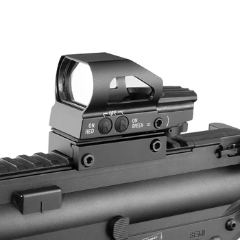 Taktické Red Dot Sight Riflescope Lov Holografická Optika Reflex 20 mm Železničnej 4 Reticle Taktické Rozsah Collimator Pohľad