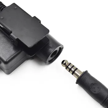 Taktické U94 PTT Kábel Pripojte Headset Adapter pre Kenwood Baofeng UV-5R UV-5RE Plus BF-888S UV-6R H777uv5r Walkie Talkie Ham Rádio