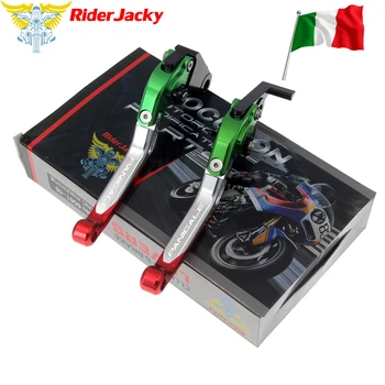 Taliansko Vlajky farba Pre Ducati Panigale V4 2018 Motocykel CNC Skladacie Rozšíriteľný Brzdové Páčky Spojky