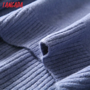 Tangada zimné 2020 ženy príliš hustý teplý sveter pletený pulóver sveter turtleneck kvalitný sveter AI38