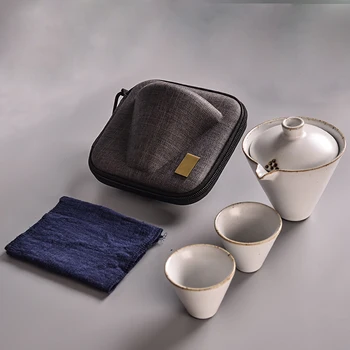 TANGPIN japonské keramické kanvica gaiwan čajových šálok čínsky teasets prenosné cestovné čajové súpravy s cestovná taška