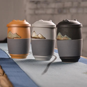 TANGPIN čínsky keramické čajové hrnčeky keramické šálku čaju cestovné čaj hrnčeky s filtrami 300 ml