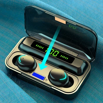 TAOCHIPLE F9 5.0 TWS Bezdrôtové Slúchadlá auriculares Bluetooth 5.0 Slúchadlá stereo Headset športové Slúchadlá pre xiao huawei telefón