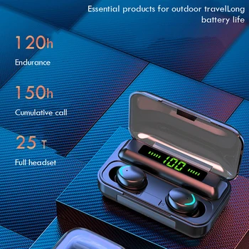 TAOCHIPLE F9 5.0 TWS Bezdrôtové Slúchadlá auriculares Bluetooth 5.0 Slúchadlá stereo Headset športové Slúchadlá pre xiao huawei telefón