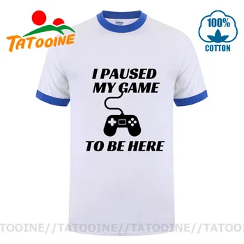 Tatooine som Pozastavili svoju Hru, aby sa Tu tričká PS Play Station hráč T-shirt Streetwear hip-hop PS1 PS2, PS3 PS4 PS5 Herné tričko