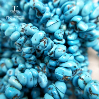 TBJ ,Prírodné Americký tyrkysové voľné korálky pre DIY drahokam šperky,design pre vaše šperky,cena pre jednu oblasť činnosti