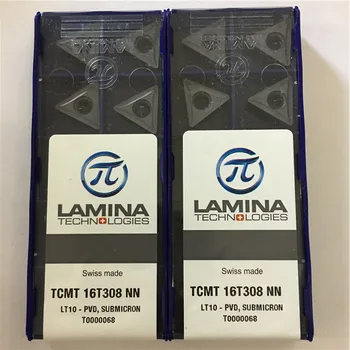 TCMT16T308NN LT10 Pôvodné LAMINA CNC čepeľ z karbidu vložiť sústruh nástroj 10pcs/veľa TCMT 16T308 NN LT10
