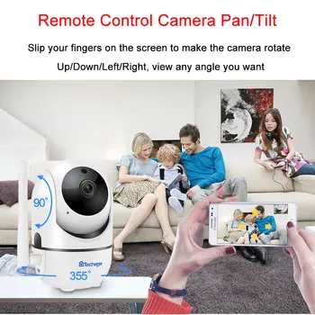 Techgae 1080P HD IP Kamera WiFi Dieťa P2P s Monitorom a Cloud Mini Bezdrôtovej Auto MotionTracking Video Ochranný Dohľad