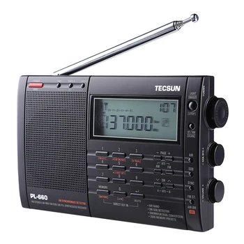 TECSUN PL-660 Rádio PLL SSB VHF AIR Band Rádio Prijímač FM/MW/SW/LW Radio Multiband Dvojitá Konverzia TECSUN PL660 I3-001