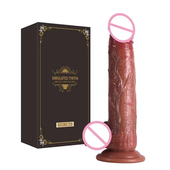 Tekutý Silikón Realistické Dildo Pleť Jemnú Obrovský Penis Sacie vyrazili 21,5*4,5 cm Veľký Péro Sexuálne Hračky Pre Ženy Consolador Sex Shop