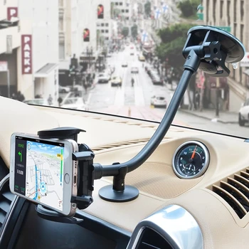 Telefón Auta, Držiak na Palubnú dosku Telefónu stojan 360° Otáčania Nastaviteľný GPS Auto Klipy držiak Univerzálny Mobilný Telefón, auto stand