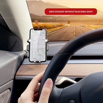 Telefón Držiteľ Klip Pre Tesla Model Radu 3 Displej HUD Držiak na Stojan Auto Air Vent Mount Mobilný Telefón Držiak Pre iPhone 11 XS XR X
