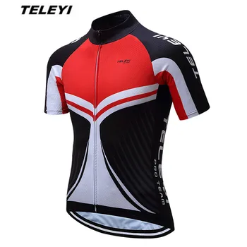 TELEYI Black Cyklistika Dres Mužov, cyklistické oblečenie, cyklistické dresy top Ropa Ciclismo maillot MTB Jazdenie dres krátky Tím priedušná