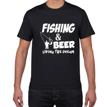 TENTO CHLAP POTREBUJE PIVO letné bavlnené tričko mužov Rybárske Pivo Obývacia Sen Rybár Tlač Tričko Vtipné Dar Tees Tričko