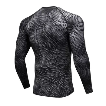 Termálne bielizeň mužov 3D tlač termo tričko camisa termica športové tričko rýchle suché bielizeň mužov pyžamo blúzky calzoncillos