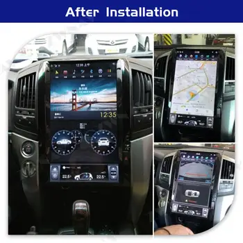 Tesla Obrazovke Android, 9.0 Auto Multimediálny Prehrávač Pre Toyota land cruiser 200 lc200 2008-GPS Navigácie Rádio stereo hlava jednotky