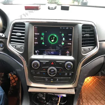 Tesla vertikálna maska Na JEEP Grand Cherokee Až 2020 Android 10 Auto Multimediálny Prehrávač, GPS Navigáciu, Rádio stereo Hlava Jednotky