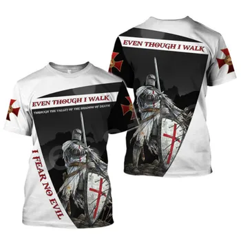 Tessffel Rytieri Templar Brnenie Gavalier Streetwear Harajuku Tepláková súprava Nové Módne 3DPrint Unisex Šortky T-shirts Muži/Ženy s-6