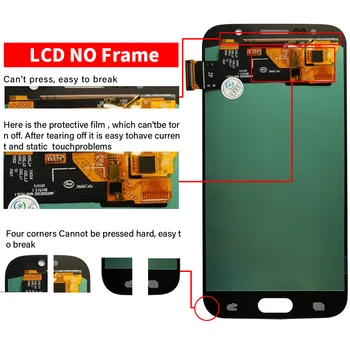 Testované OLED LCD SAMSUNG GALAXY S6 G920 SM-G920F G920F G920FD Dotykový Displej Digitalizátorom. Montáž Pre S6 Displej S Darček