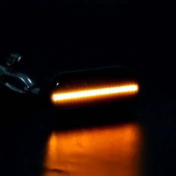 Tečúcej Vody, Zase Signál LED Auto Dynamické Bočné Obrysové Blinker Svetlo Na Renault Megane 1 Clio1 2 KANGOO ESPACE Dacia Duster