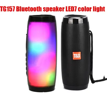 TG157 bluetooth reproduktor LED7 farba svetla vonkajší bezdrôtový reproduktor zvuk stĺpec 3D stereo hudby podpora FM TFCard basy box