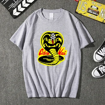 Thajský Venomous Had Cobra Kai Tričko Pure Bavlna Crewneck Bežné Topy & Tees Funny T-Shirt Bavlnená Tkanina Módny Odev