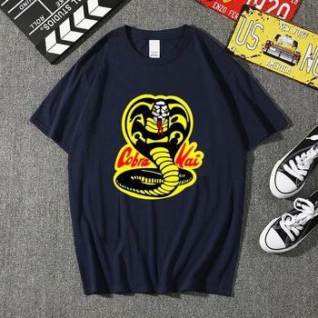 Thajský Venomous Had Cobra Kai Tričko Pure Bavlna Crewneck Bežné Topy & Tees Funny T-Shirt Bavlnená Tkanina Módny Odev