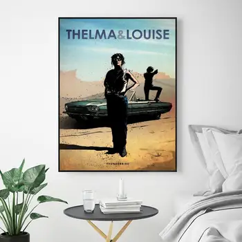 Thelma & Louise Plátno Na Maľovanie Film Auto Umenia, Tlače, Plagát, Obraz Na Stenu Moderný Minimalistický, Spálne, Obývacej Miestnosti Dekorácie