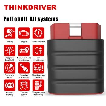 THINKCAR Thinkdriver OBD2 Skener Profesionálnej Celý Systém Auto Diagnostické Nástroje, Bluetooth Skener Oleja Resetovať OBD2 Automobilový Nástroj