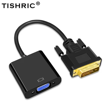 TISHRIC 2018 Hot Predaj DVI-D-DVI D Kábel VGA Adaptér 24 1 25Pin Full HD 1080P pomer Mužov a Žien Video Prevodník Pre PC Počítač