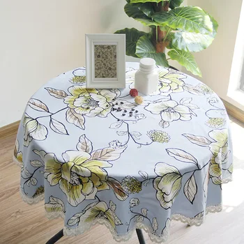 Tkanina bavlna kórejský vytlačené plátno záhradný okrúhly stôl obrus mikrovlnná rúra kryt látkou univerzálny multi-purpose handričkou veľkoobchod