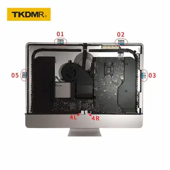TKDMR Náhradné LCD Panel Lepiaca Páska Strip Nálepky + Otvorenie Kolies Súprava nástrojov pre iMac(27/21.5-palcový, Neskoro 2012/2013//15)