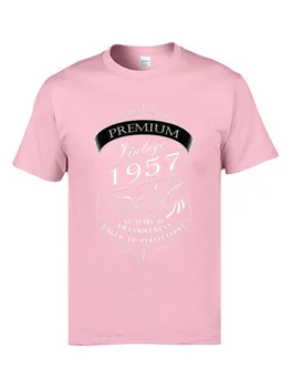 Tlač Topy & Tees XXXL Otec Tshirts Vintage Obmedzené Narodil sa Roku 1957 Bavlny O-Neck T Košele Pánske Oblečenie špičkovej Kvality Tričko